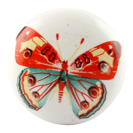 Multicolor Butterfly Ceramic Wine Stopper
